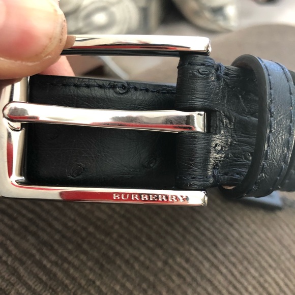 Burberry Other - Burberry MB Henry 30 Ostrich Leather Belt